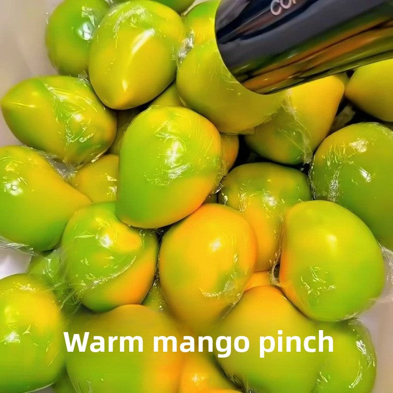 Thermochromic Mango Squeeze Toy