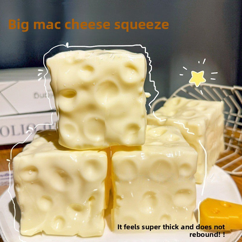 Soft Deformable Cheese Stress Relief Toy