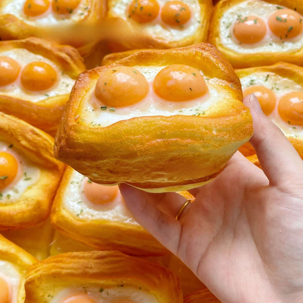 Slow Rebound Scallion Fried Egg Toast Squishy Toy