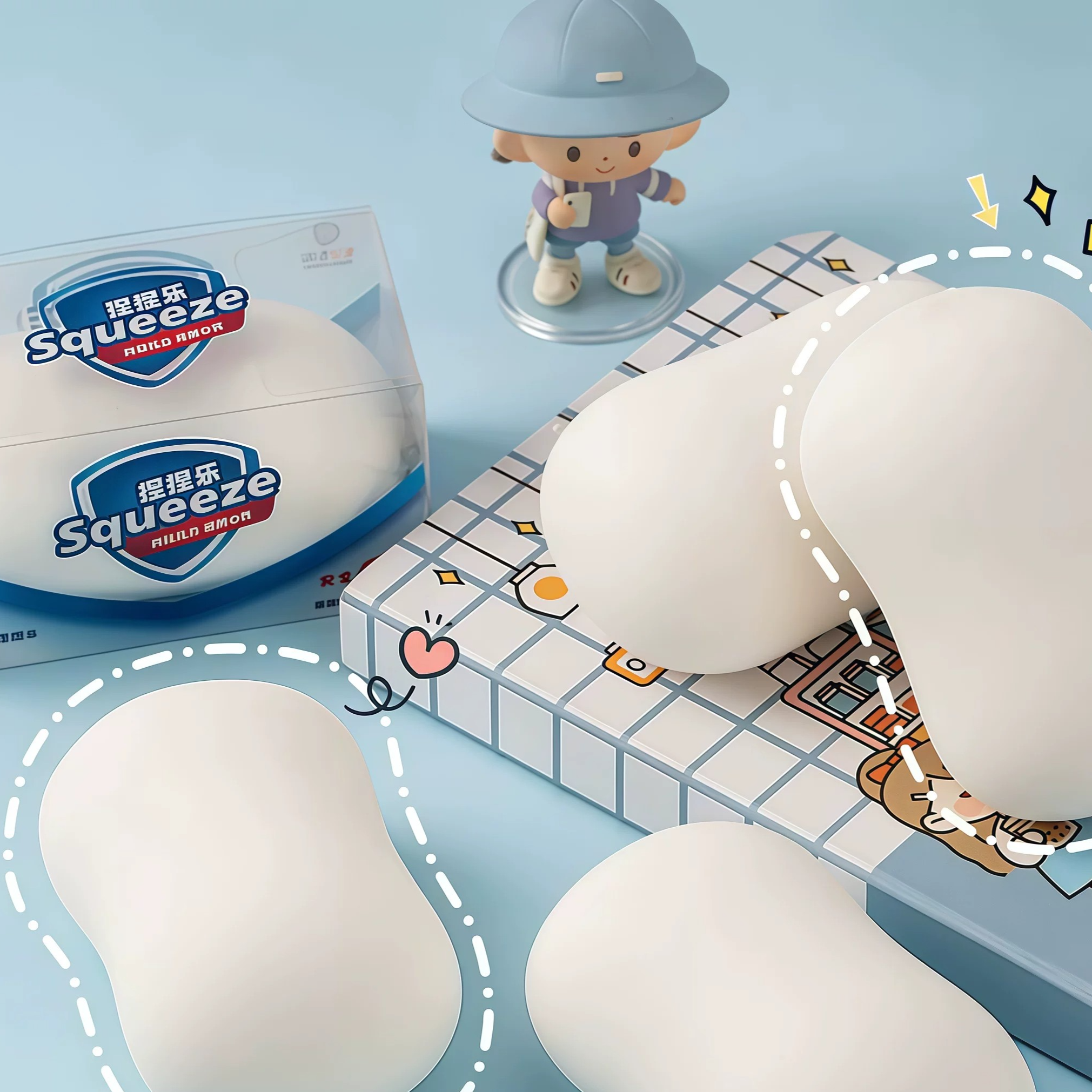 Squeeze the stress-relieving toy