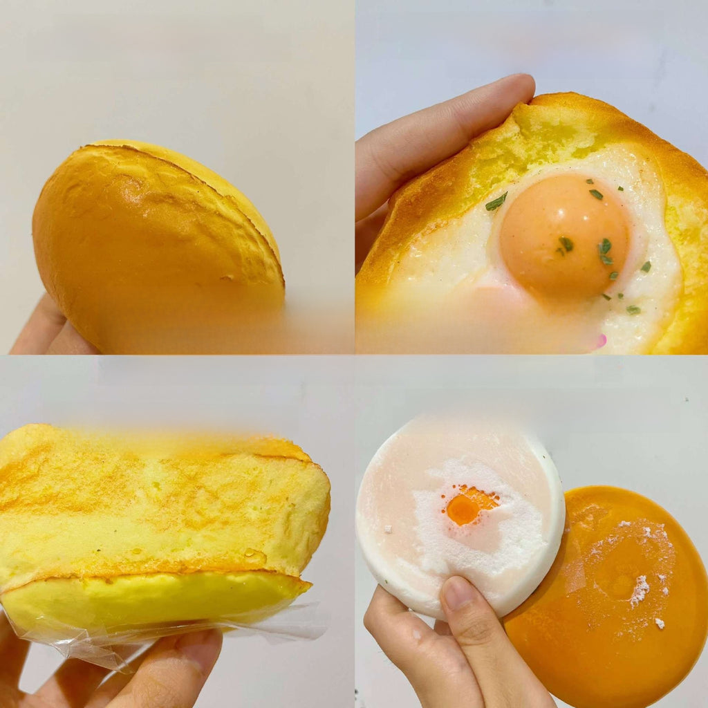 Slow Rebound Scallion Fried Egg Toast Squishy Toy
